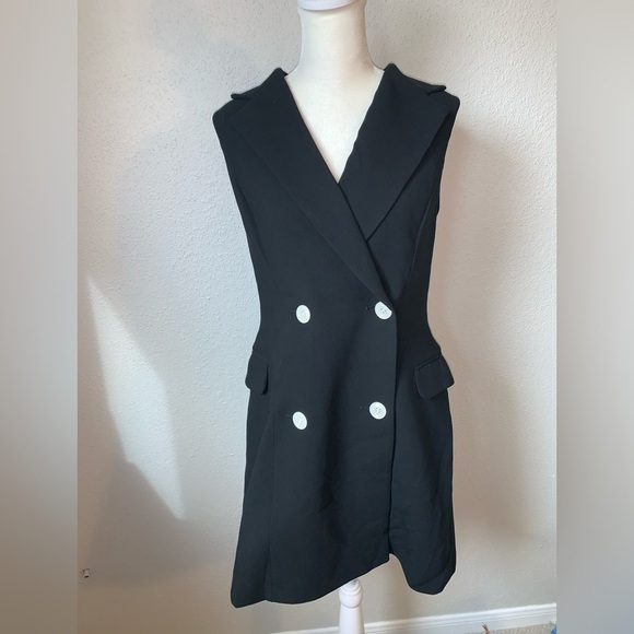 Black Halo Rio Blazer Dress in Black Size 6 - Picture 5 of 9